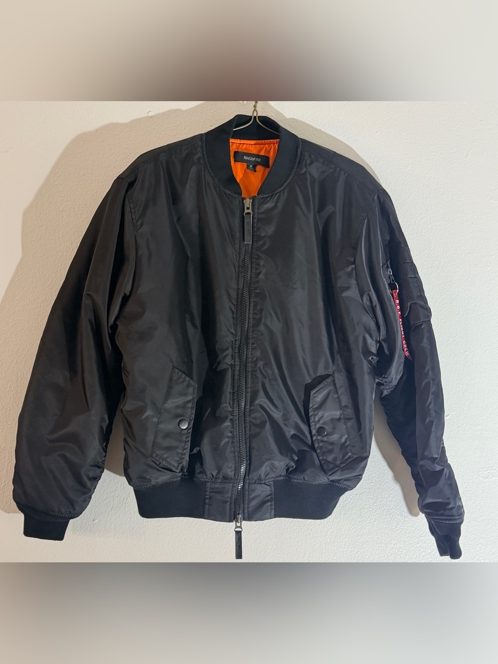 Ring of Fire Bomber Jacket Men’s Size Medium